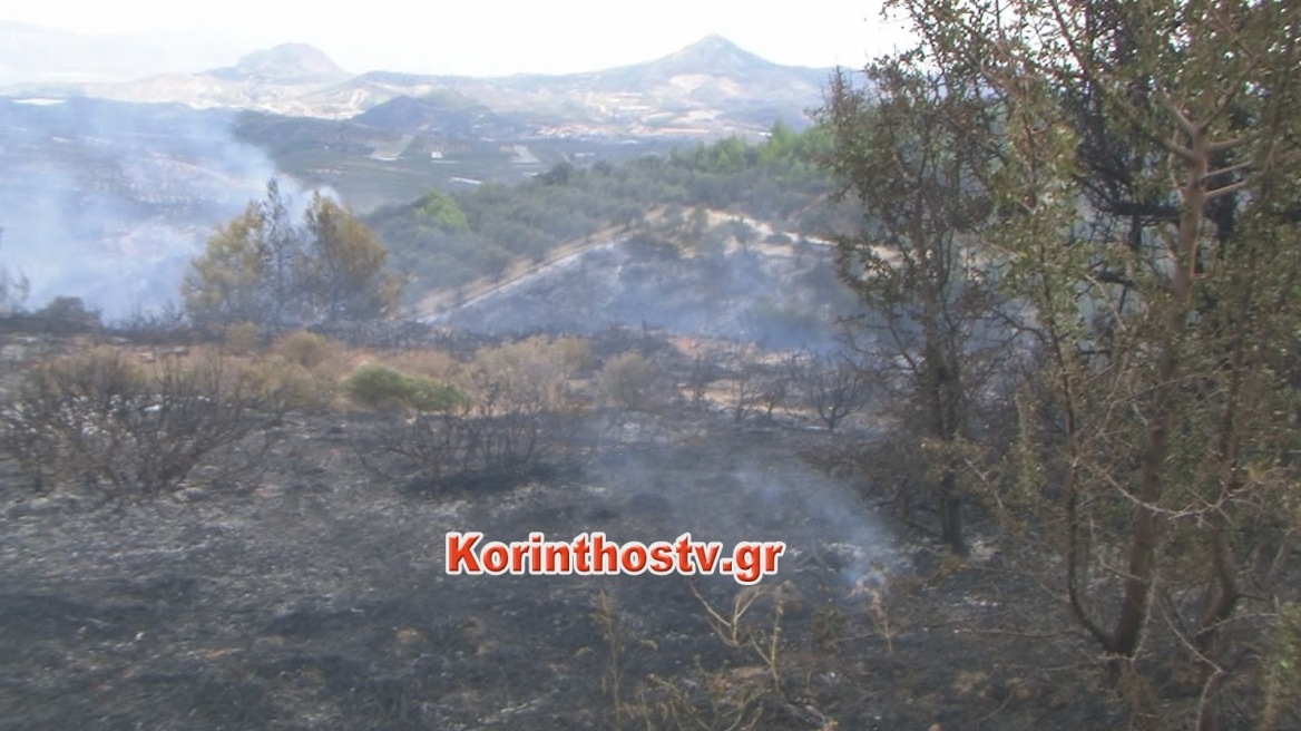 Ανεξέλεγκτη για τρίτη μέρα η φωτιά στο Κούτσι Νεμέας