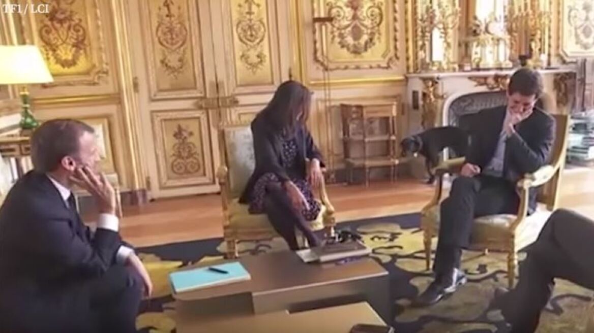 Βίντεο: Ο σκύλος του Μακρόν «τα έκανε» μέσα στο προεδρικό μέγαρο