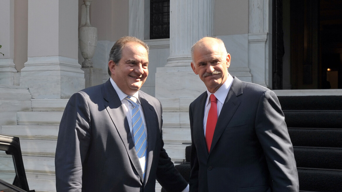 Σε παρουσίαση βιβλίου για τη χρεωκοπία και την κυβέρνηση ΓΑΠ ο Κώστας Καραμανλής