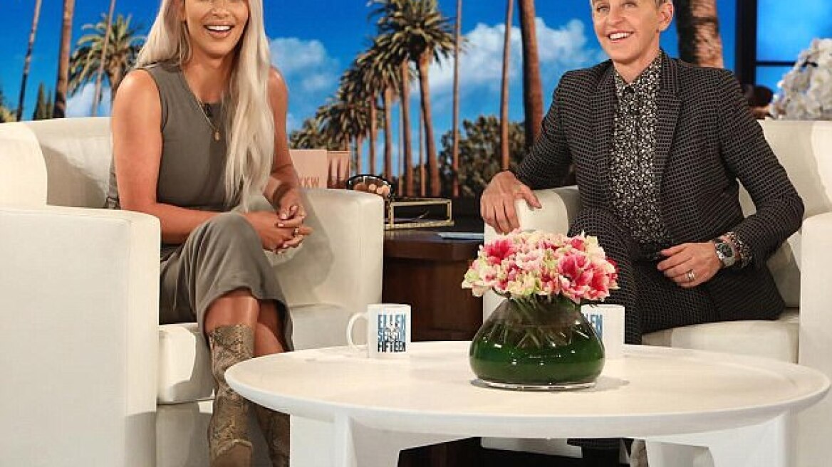 Η Kim Kardashian αποκάλυψε στην Ellen DeGeneres το φύλο του τρίτου της παιδιού 