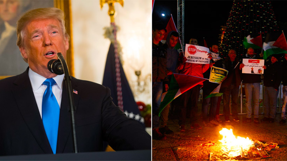 «Ημέρες οργής» προκαλεί η ανακοίνωση Τραμπ για την Ιερουσαλήμ 