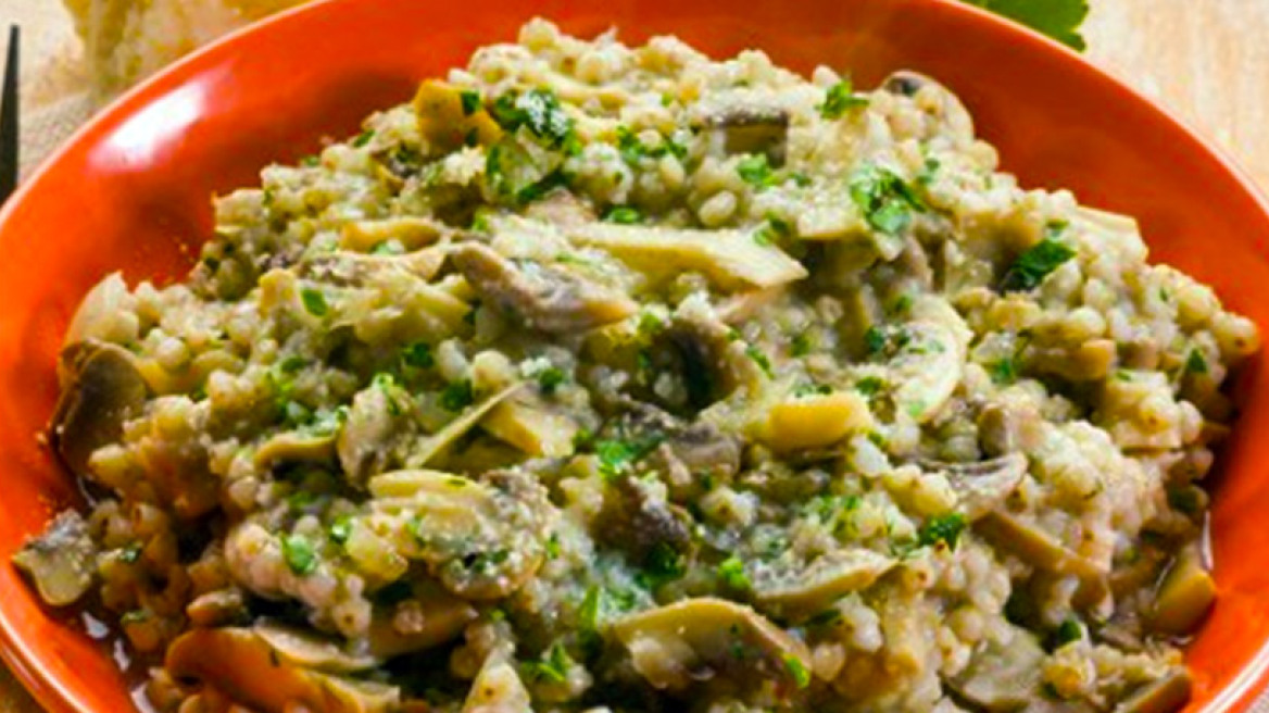 Τραχανότο με μανιτάρια