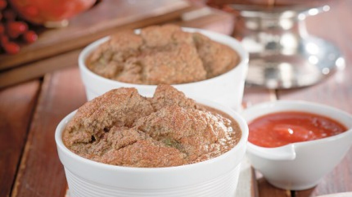 Σουφλέ με συκωτάκια πουλιών