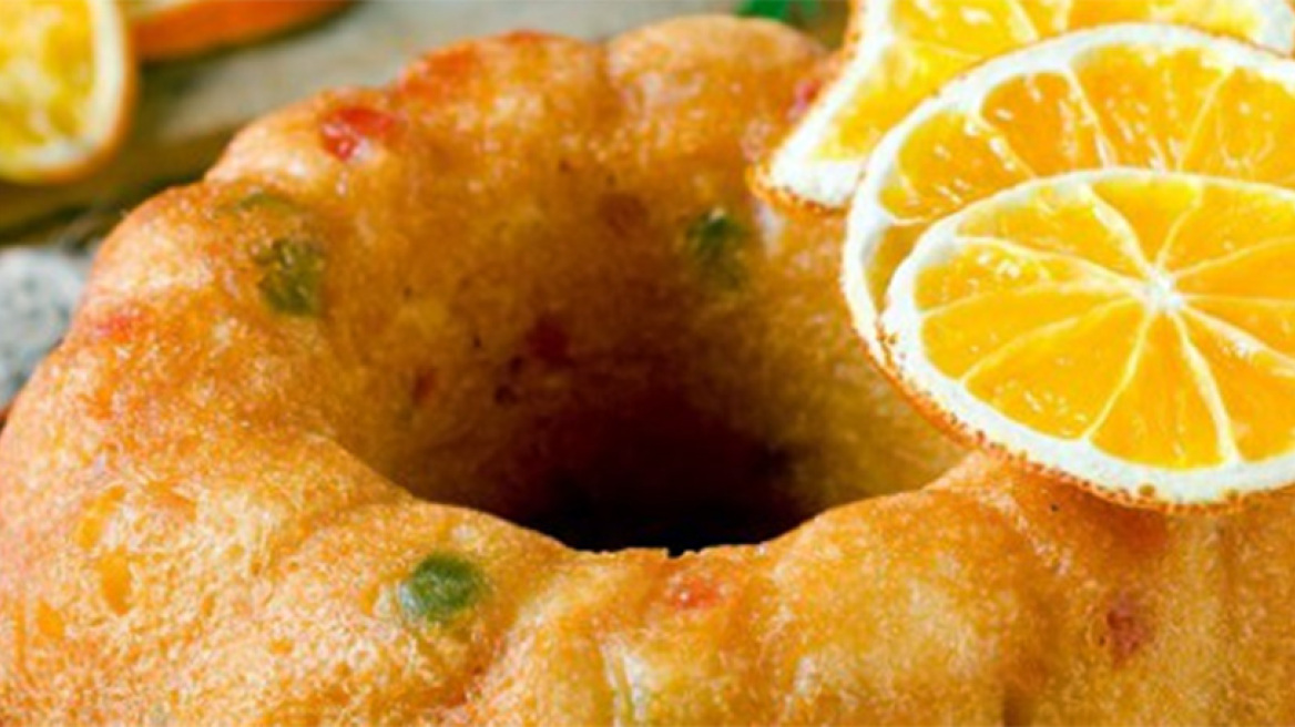 Γιορτινό κέικ με πορτοκάλι