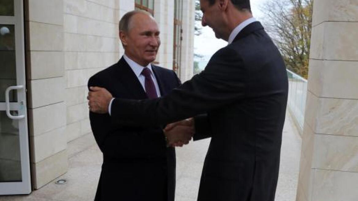 Πούτιν προς Άσαντ: Η Ρωσία θα συνεχίσει να στηρίζει την κυριαρχία της Συρίας
