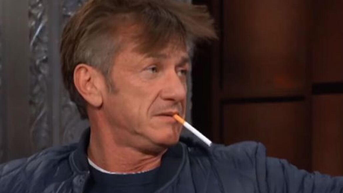 Βίντεο: Με το τσιγάρο στο στόμα και υπό την επήρεια υπνωτικού χαπιού εμφανίστηκε ο Σον Πεν σε εκπομπή