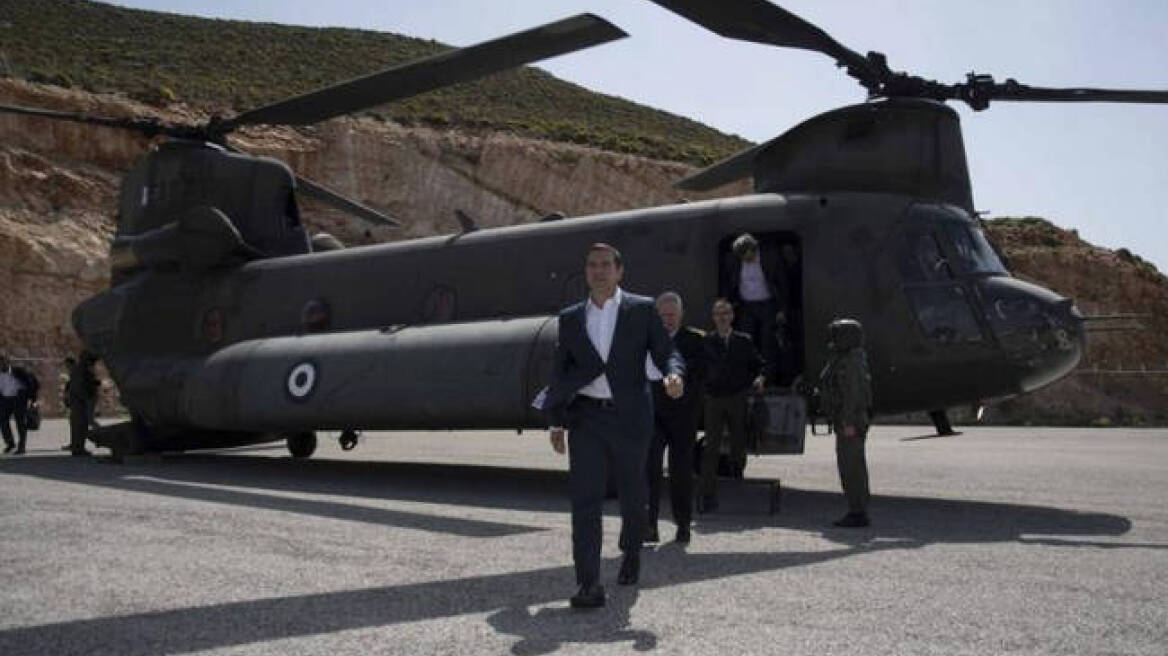 Οι Τούρκοι συντηρούν την ένταση - «Παρενόχληση» του Σινούκ που μετέφερε τον Τσίπρα