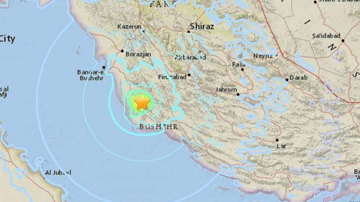 Σεισμός 5,9 βαθμών κοντά σε πυρηνικό σταθμό στο Ιράν
