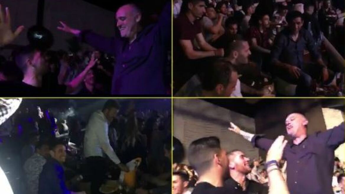 Βίντεο: Το ’καψαν στα μπουζούκια οι ποδοσφαιριστές της ΑΕΚ