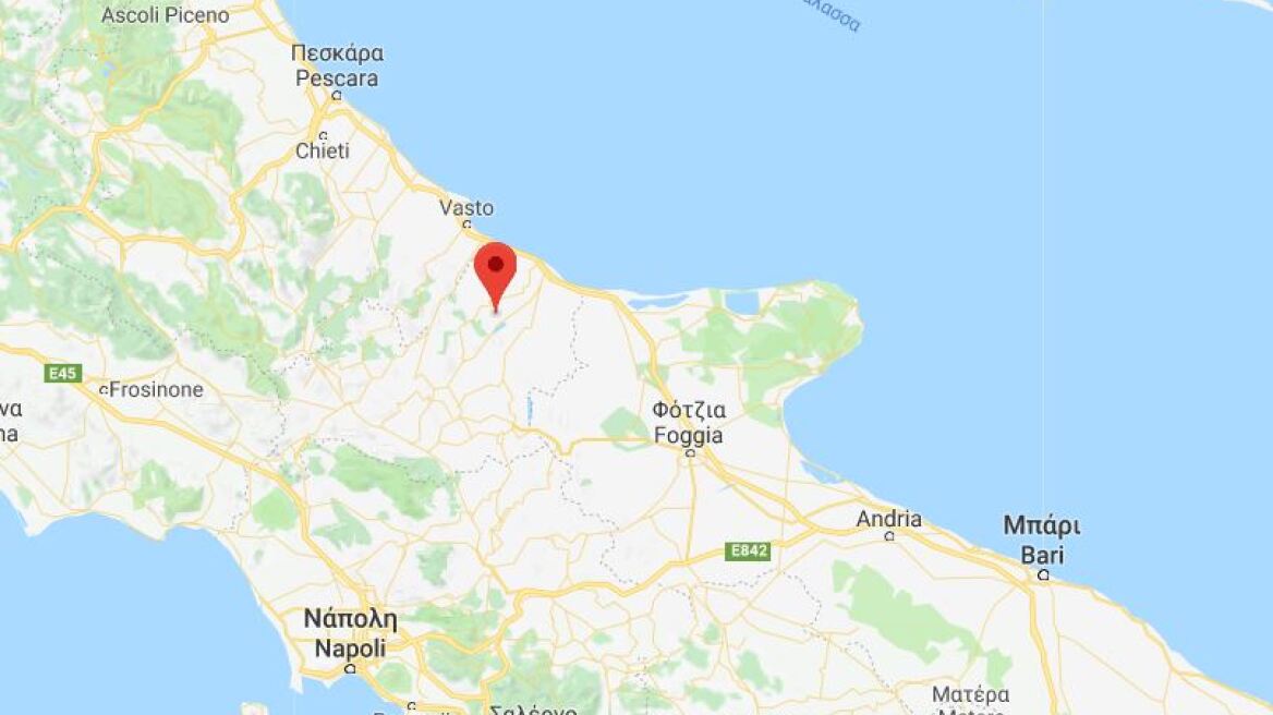 Σεισμός 4,6 Ρίχτερ στη νοτιοδυτική Ιταλία