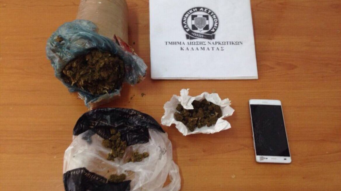 Καλαμάτα: Νεαρός θα «έσπρωχνε» σχεδόν ένα κιλό χασίς
