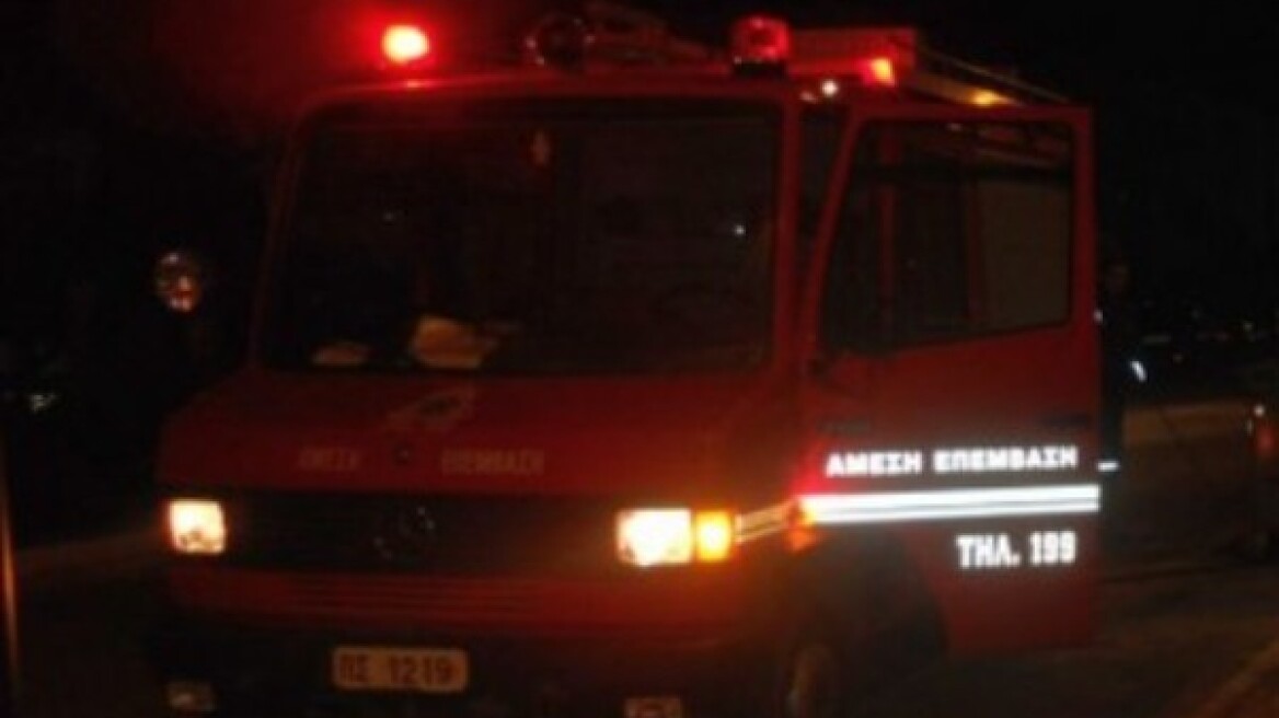 Φωτιά σε εργοστάσιο ανακύκλωσης στην Κρήτη