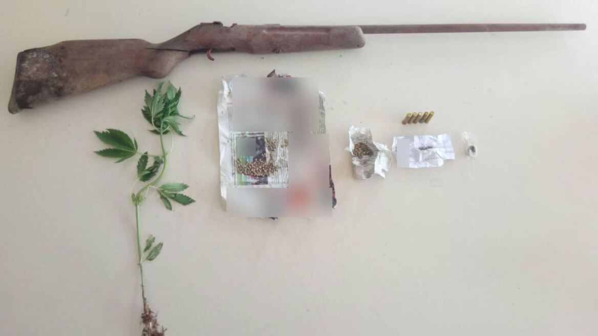 Χασισοκαλλιεργητής στην Πτολεμαΐδα είχε και παράνομο όπλο