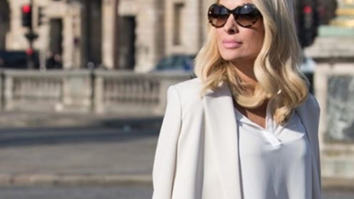 H Eλένη Μενεγάκη με το Θοδωρή Κουτσογιαννόπουλο στις Κάννες