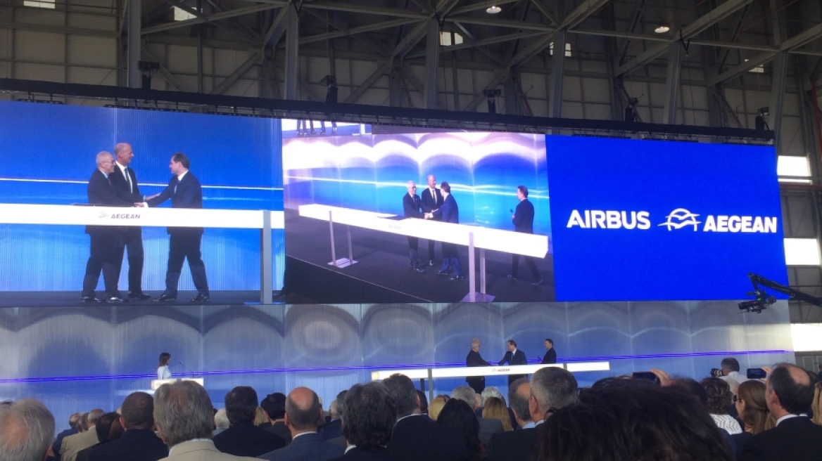 Aegean: Υπεγράφη η συμφωνία-μαμούθ για την παραγγελία έως 42 αεροσκαφών από την Airbus