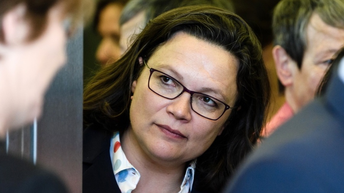 Γερμανία: «Επικίνδυνος για Germanexit ο Ζέεχοφερ», λέει η ηγέτις των Σοσιαλδημοκρατών