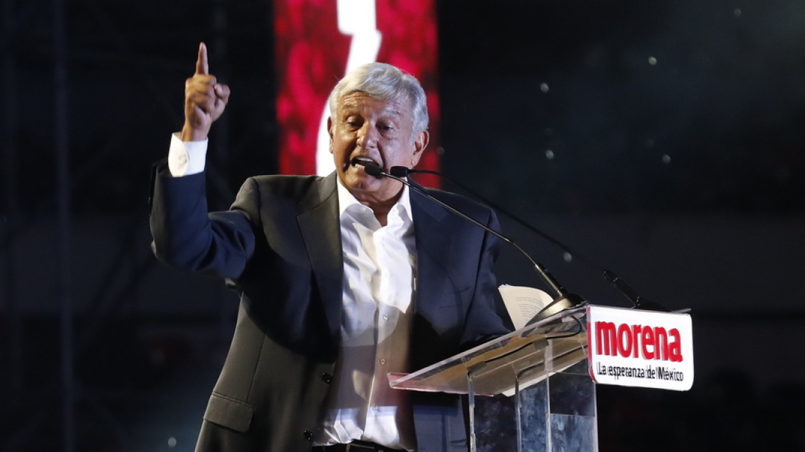 Μεξικό: Ο Άντρες Μανουέλ Λόπες Ομπραδόρ εκλέγεται πρόεδρος με 53% των ψήφων