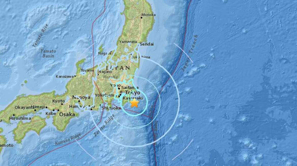 Σεισμός 6 Ρίχτερ κοντά στο Τόκιο
