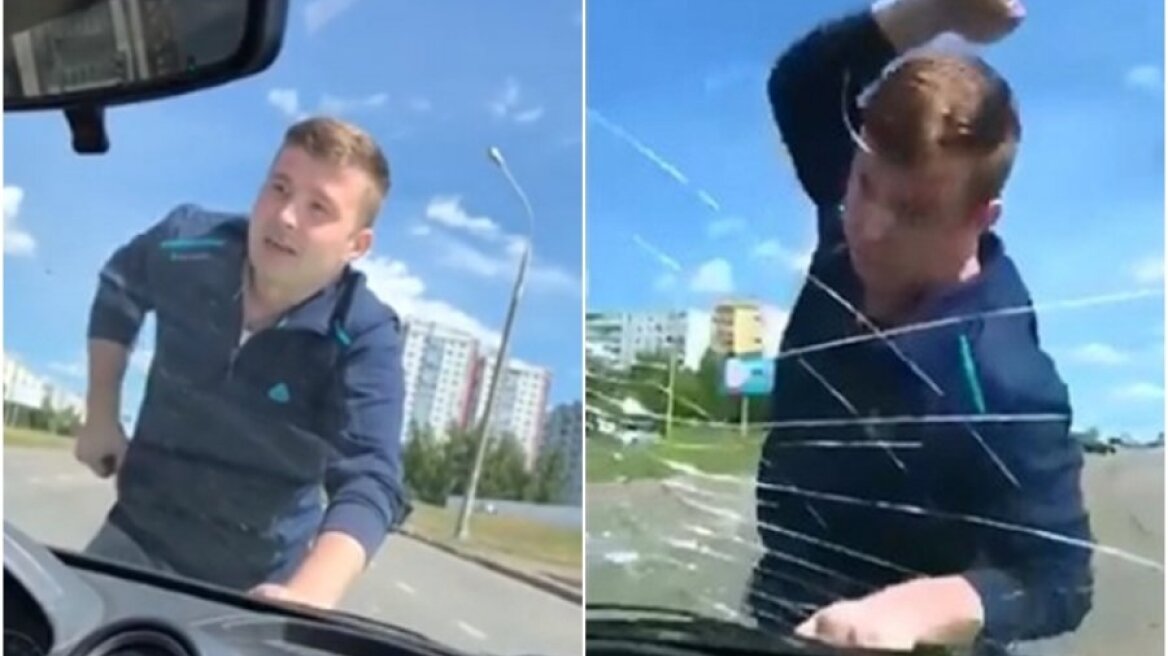 Πατέρας απασφαλίζει, σπάει τα τζάμια του αυτοκινήτου της πρώην και αρπάζει το παιδί τους