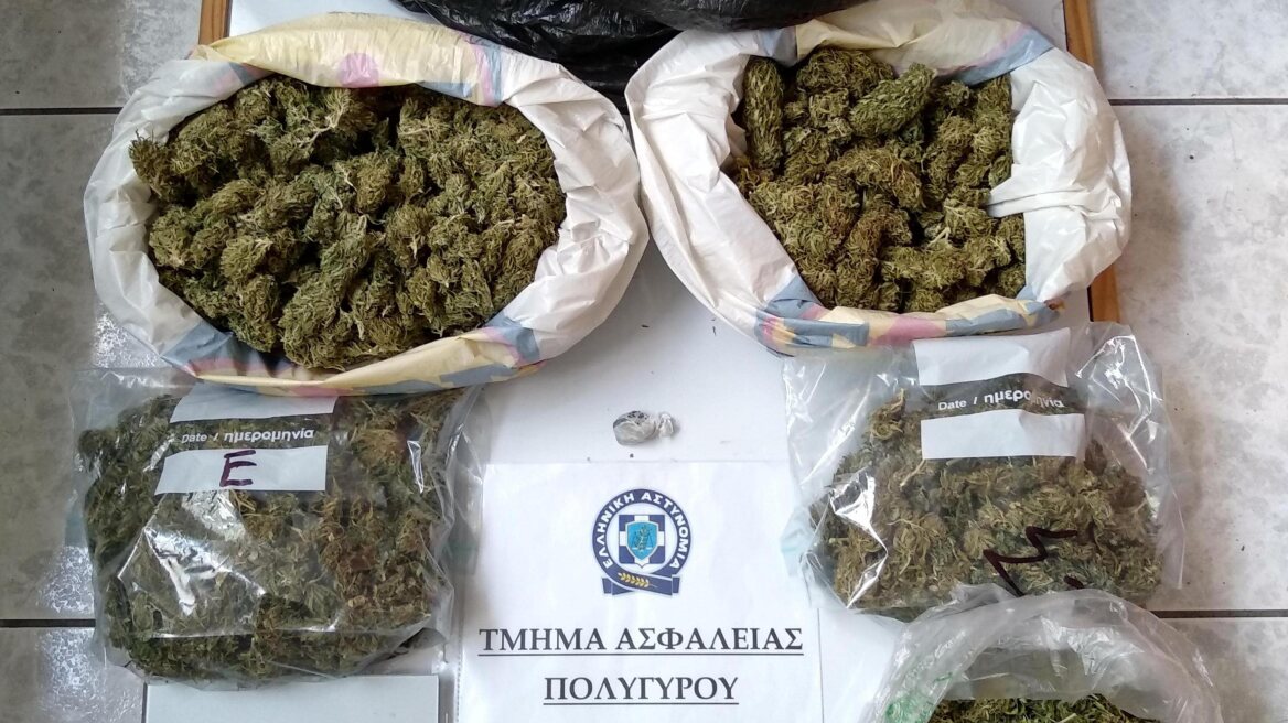 Φυτεία και ενάμισι κιλό χασίς σε σπίτι στην Χαλκιδική