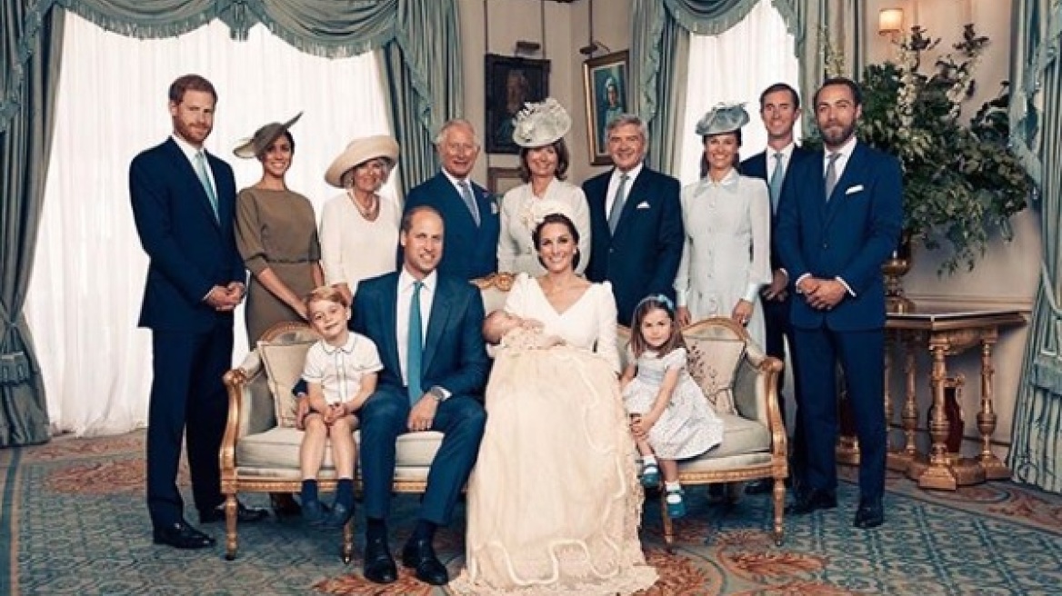 Η επίσημη φωτογράφιση μετά τη βάφτιση του πρίγκιπα Λούις