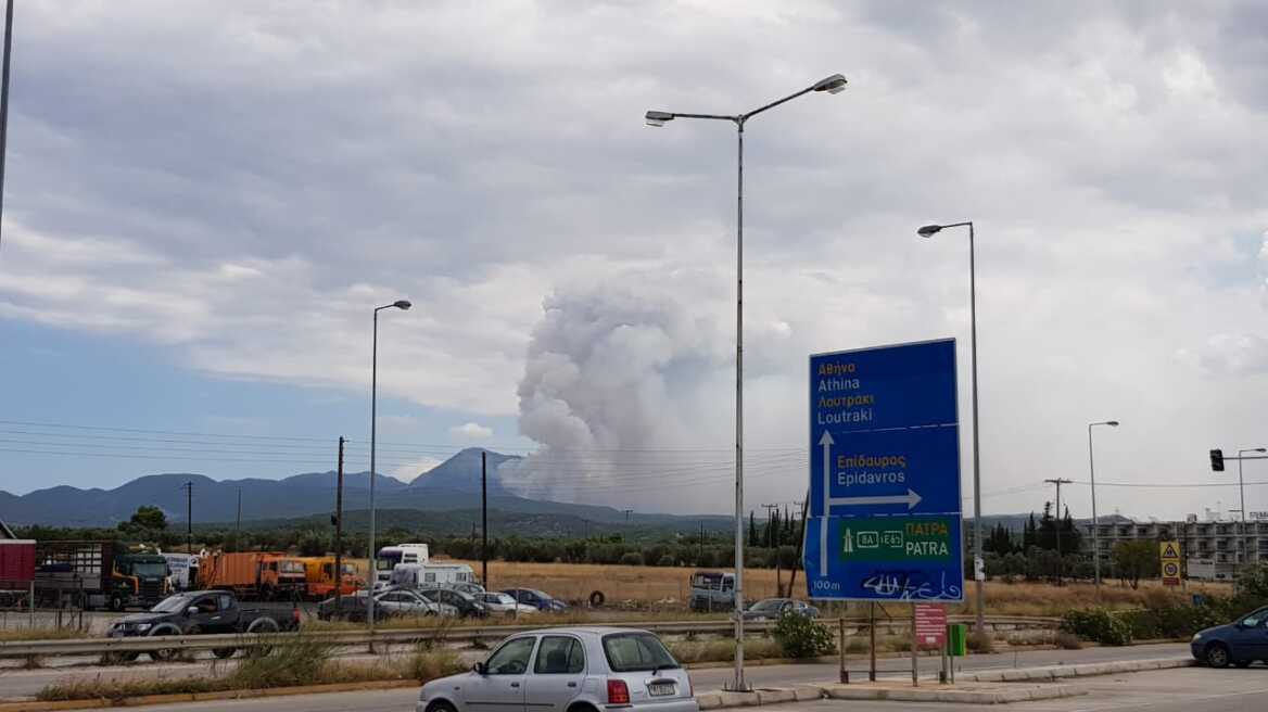 Φωτιά στην Κινέτα: Νέο μέτωπο κατευθύνεται προς το Λουτράκι 