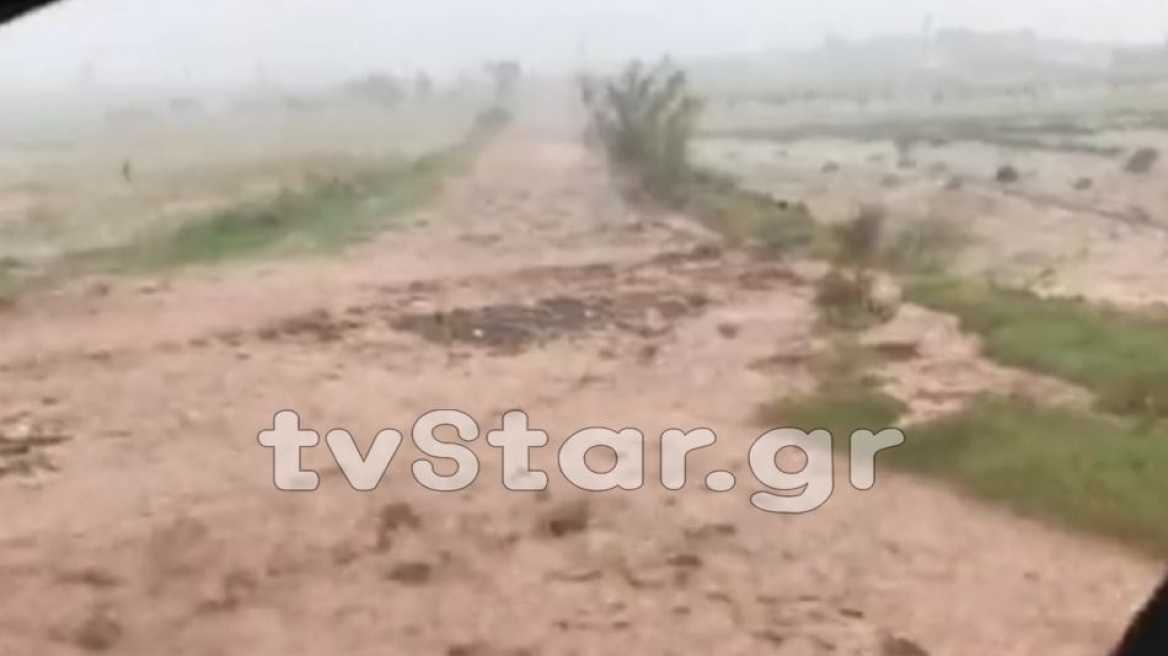 Πλημμύρες και φωτιά στη δυτική Φθιώτιδα από την κακοκαιρία