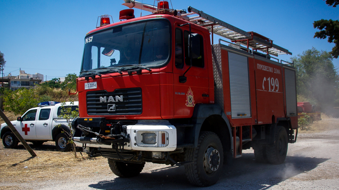 Πυρκαγιά στην Αγία Μαρίνα Νέας Μάκρης