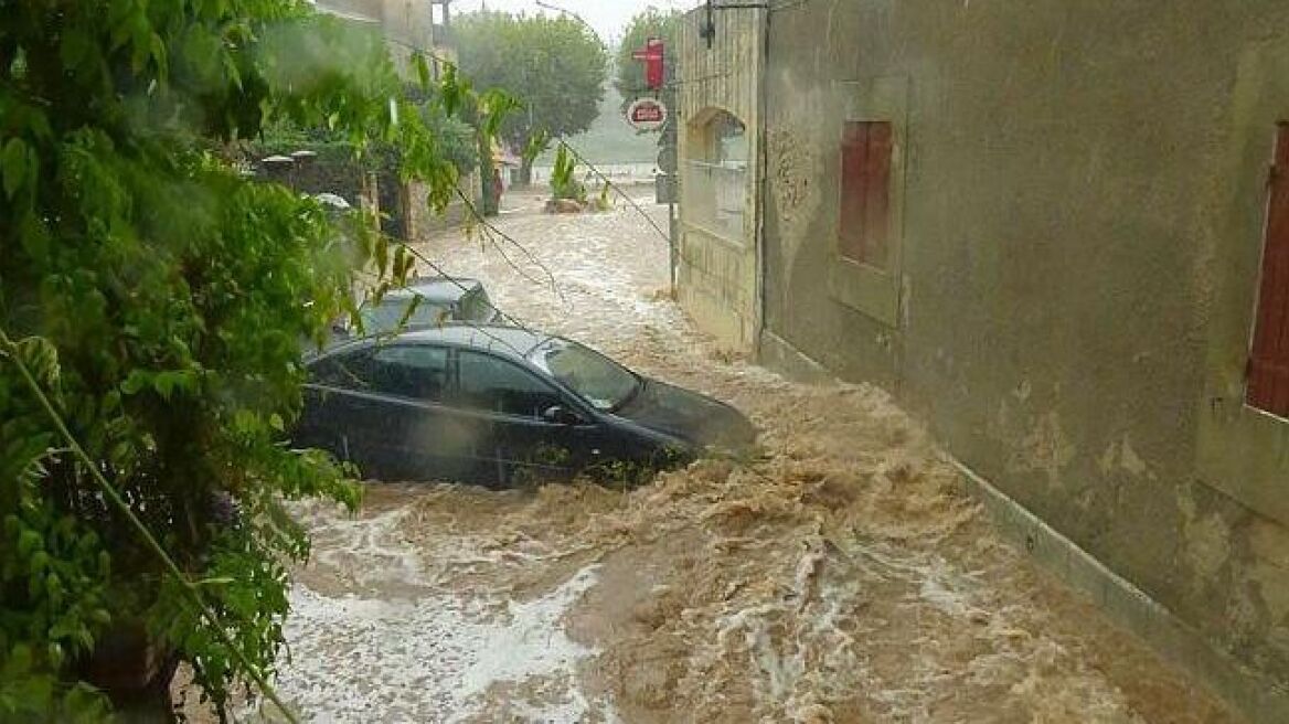 Νότια Γαλλία: Συγκλονιστικές εικόνες από τις πλημμύρες 