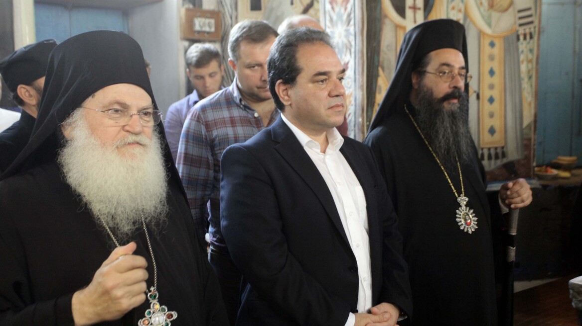 Στη Μονή Βατοπαιδίου ο νέος πολιτικός διοικητής του Αγίου Όρους, Κωνσταντίνος Δήμτσας