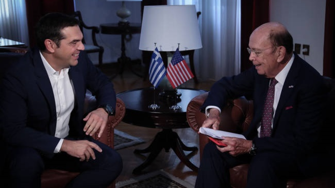 Τηλεφωνική επικοινωνία Τσίπρα με τον υπουργό Εμπορίου των ΗΠΑ