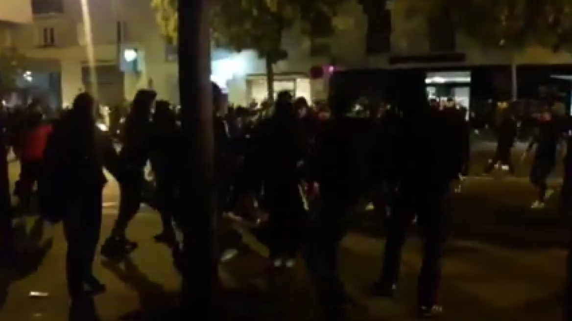 Βίντεο: Επεισόδια μετά το Παρί - Ερυθρός Αστέρας