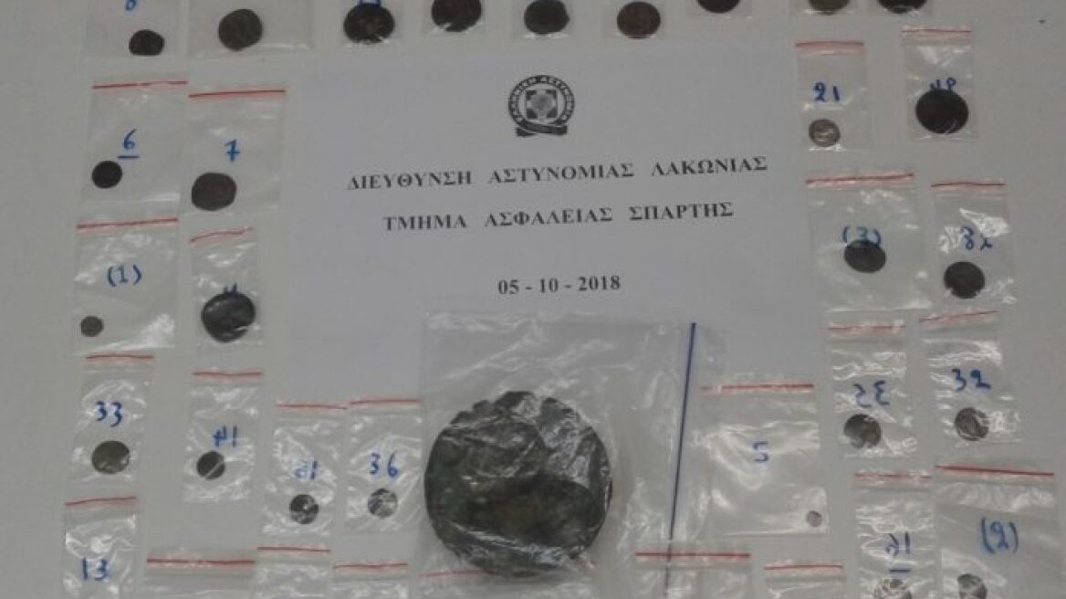 Συνελήφθη 36χρονος με αρχαία αντικείμενα στη Σπάρτη
