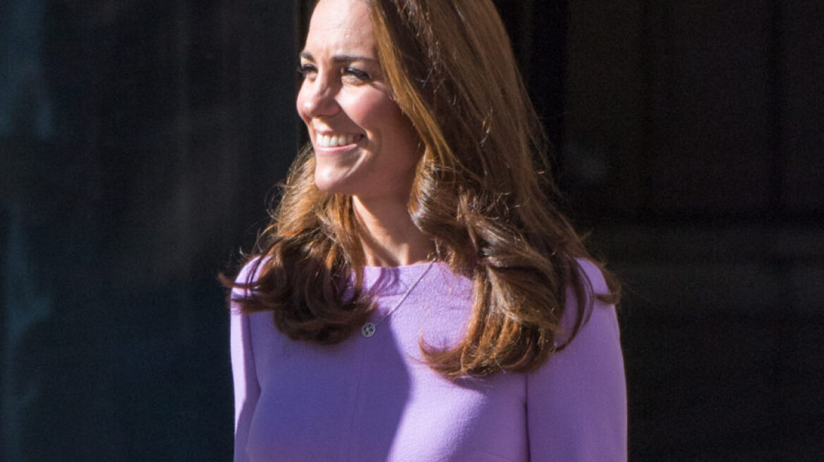 H Κέιτ Μίντλετον ανακυκλώνει αυτό το υπέροχο λιλά φόρεμα