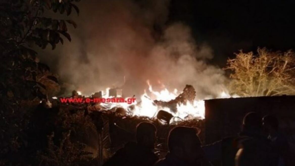 Κρήτη: Δεν έμεινε τίποτε όρθιο από την έκρηξη στο ρακοκάζανο - Διακοπές ρεύματος στη Μεσαρά