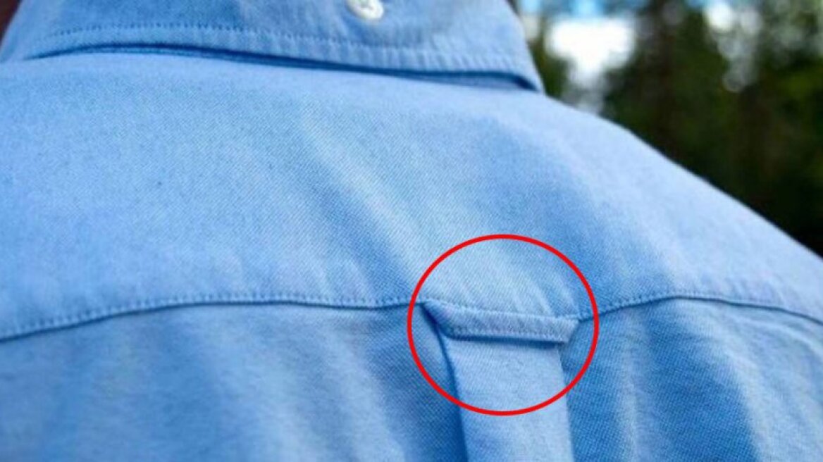 Πού χρησιμεύει η θηλιά στο πίσω μέρος του πουκαμίσου