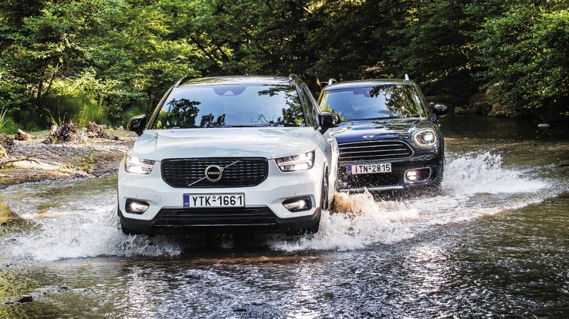 Συγκριτικό: Mini Cooper D Countryman ALL4 vs Volvo XC40 D4 AWD