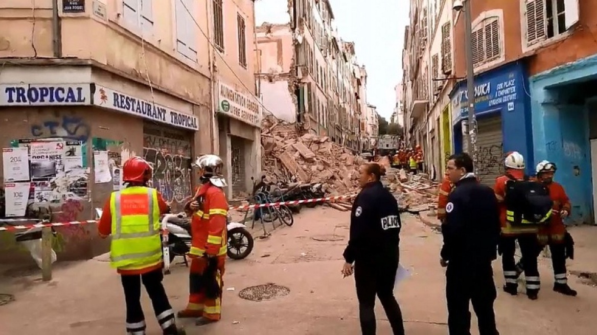 Φωτογραφίες: Δύο κτίρια κατέρρευσαν στη Μασσαλία