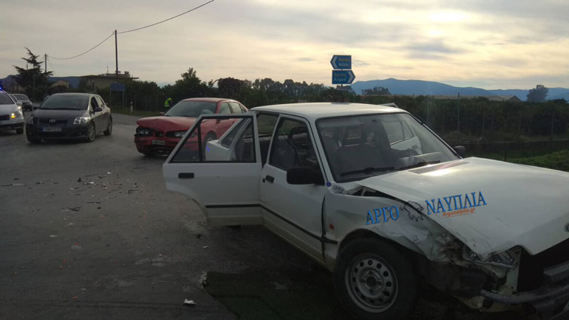 Τροχαίο με 4 τραυματίες στην Αργολίδα