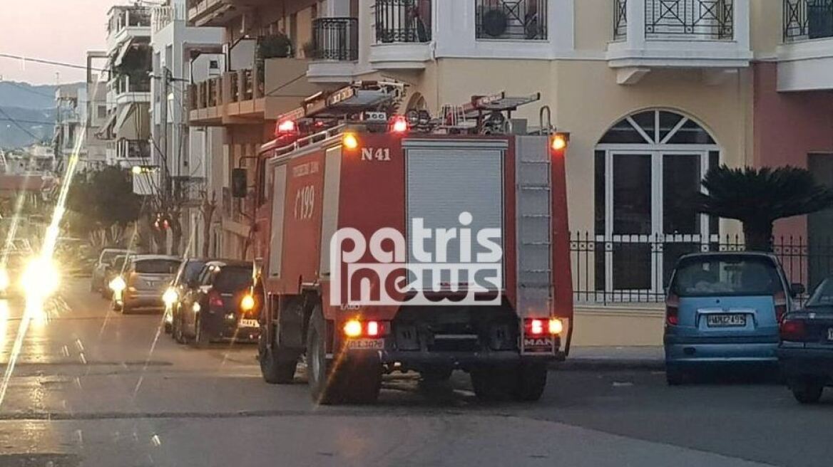 Πύργος: Πυρκαγιά από βραχυκύκλωμα σε διαμέρισμα