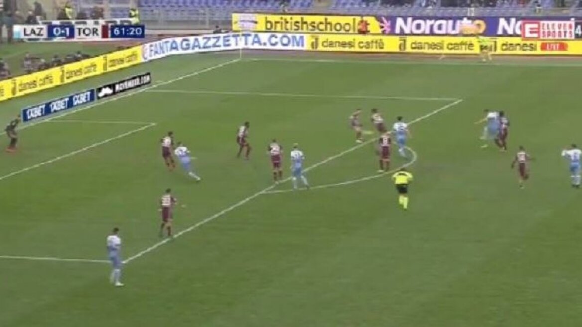 Λάτσιο-Τορίνο 1-1: Δείτε τη βολίδα του Μιλίνκοβιτς Σάβιτς