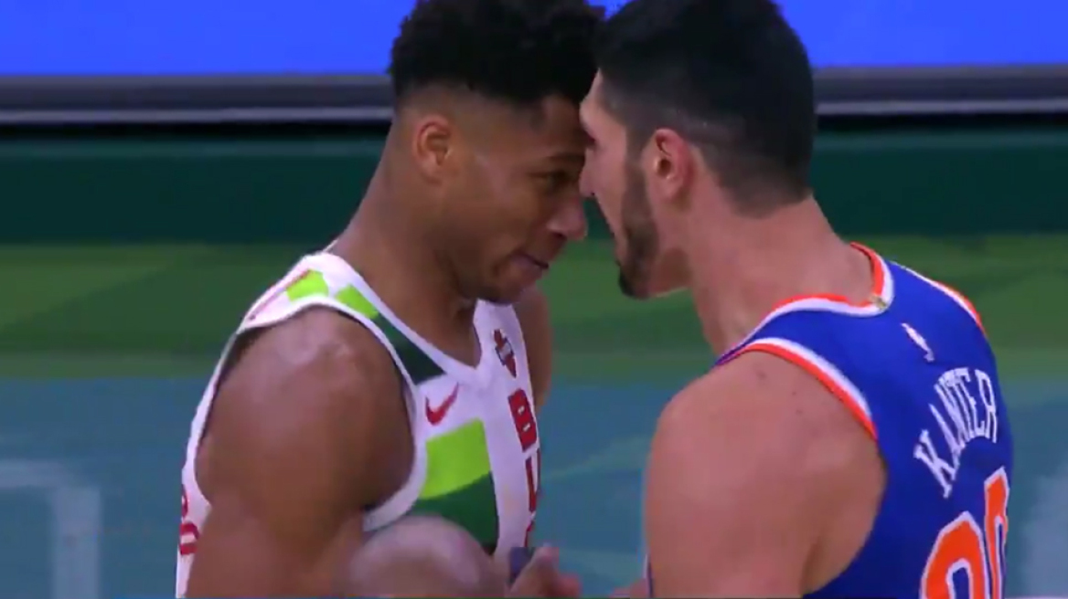 Το ΝΒΑ δεν τιμωρεί Γιάννη και Καντέρ για την αψιμαχία τους