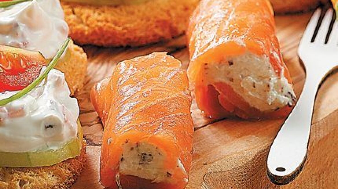 4 εύκολες και γρήγορες ιδέες για καναπεδάκια και amuse bouche