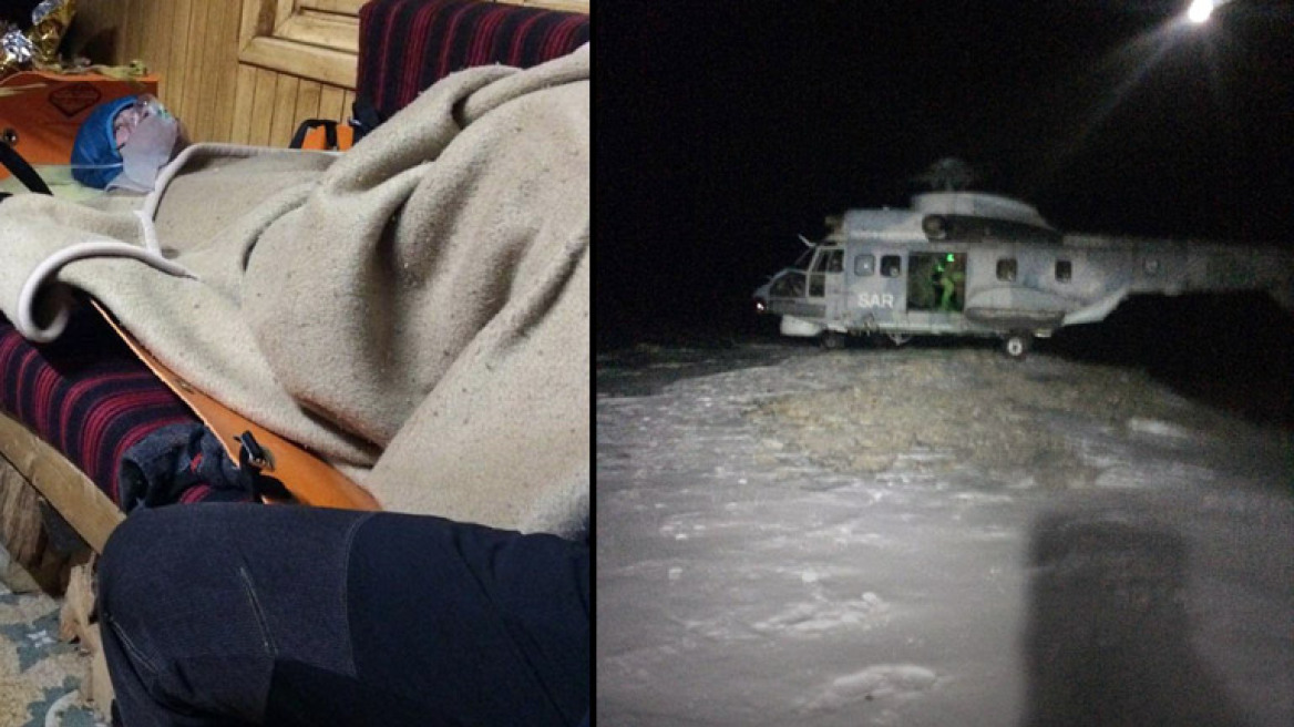 Καρέ-καρέ η «κινηματογραφική» διάσωση της 35χρονης στον Όλυμπο