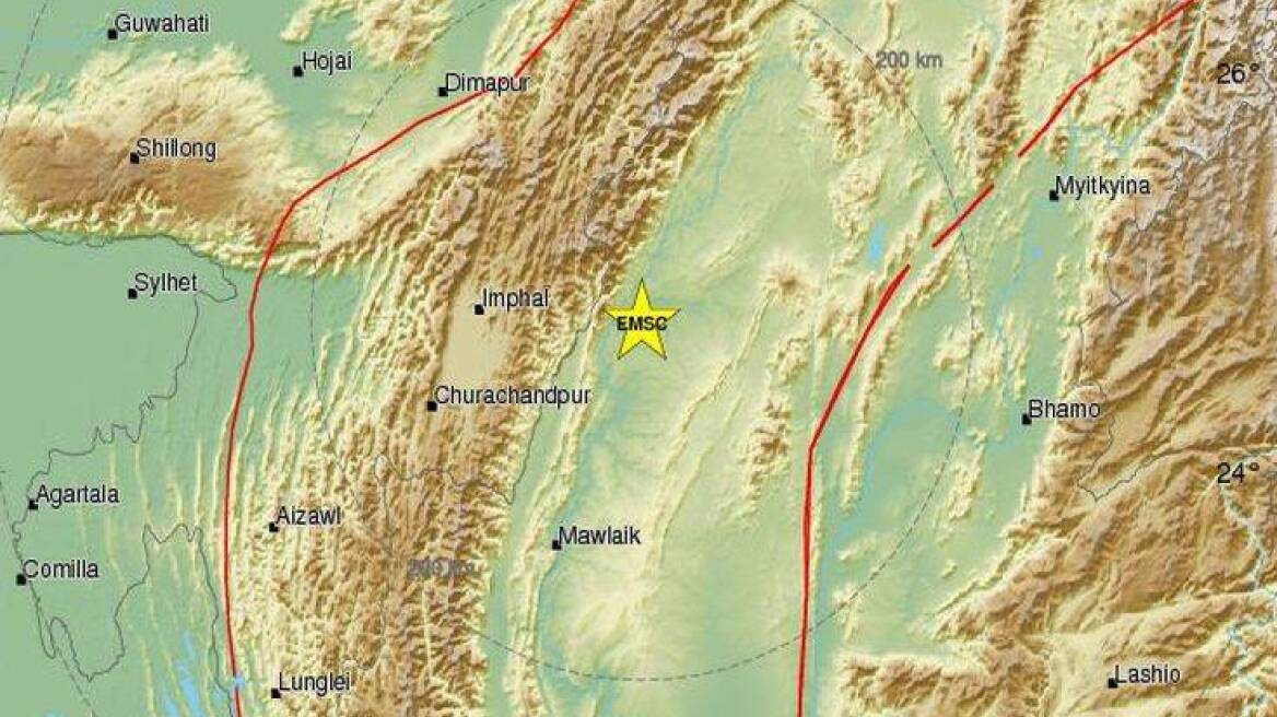 Σεισμός 5,5 Ρίχτερ στην Ινδία