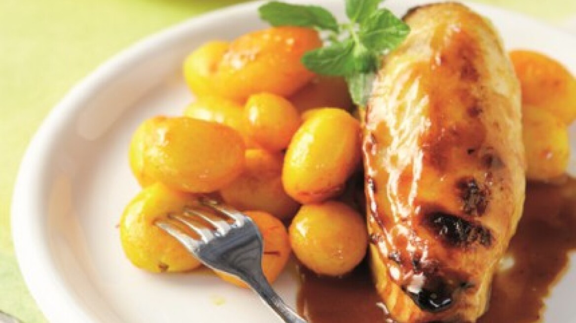 Ψητό κοτόπουλο με μέλι