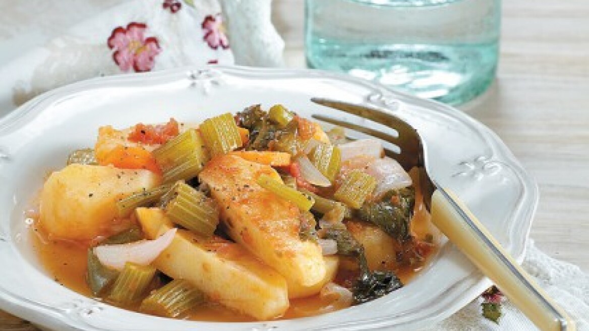 Πατάτες με σέλινο από την Τρίπολη