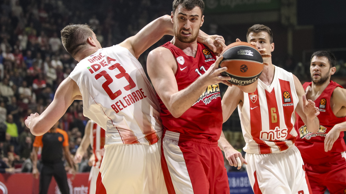 Ερυθρός Αστέρας-Ολυμπιακός 89-78: "Κάηκε" και στο Βελιγράδι