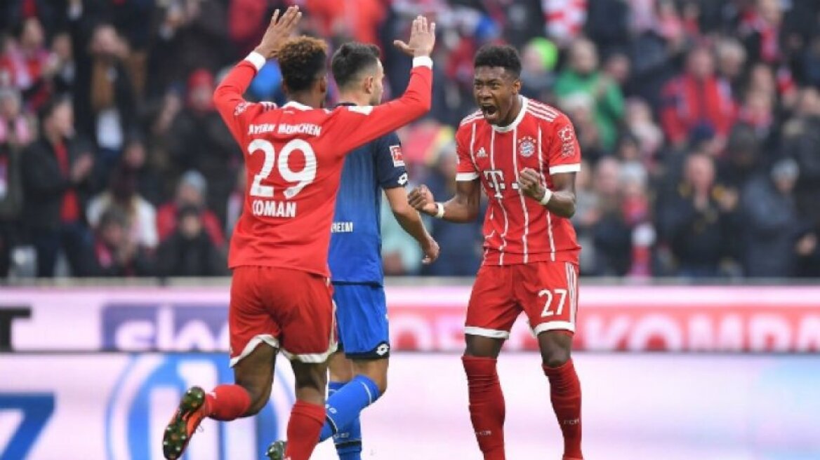 Μπάγερν-Χόφενχαϊμ 5-2: Δε μπορεί να την σταματήσει κανείς