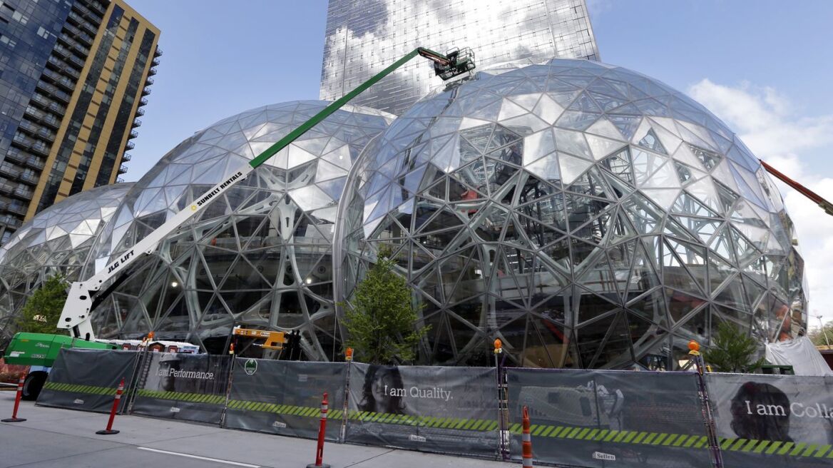 Spheres: Ένα τροπικό δάσος μέσα σε τρεις σφαίρες τα νέα γραφεία της Amazon!